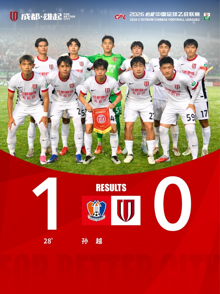 蓉城客场0-1江西庐山,覃万谆越位进球+伍佳一头球中柱 蓉城客场0-1江西庐山,覃万谆越位进球+伍佳一头球中柱