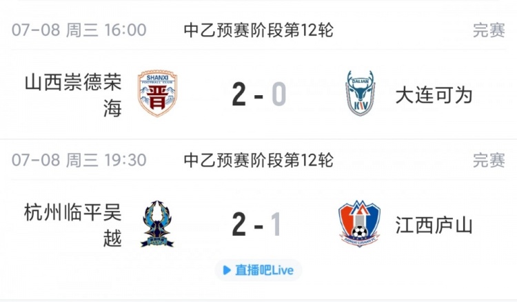 山西崇德荣海2-0突围北区前四,杭州临平吴越绝杀江西庐山 山西崇德荣海2-0突围北区前四,杭州临平吴越绝杀江西庐山