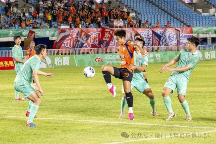 厦门飞鹭主场0-0闷平赣州瑞狮，近6轮仅1胜